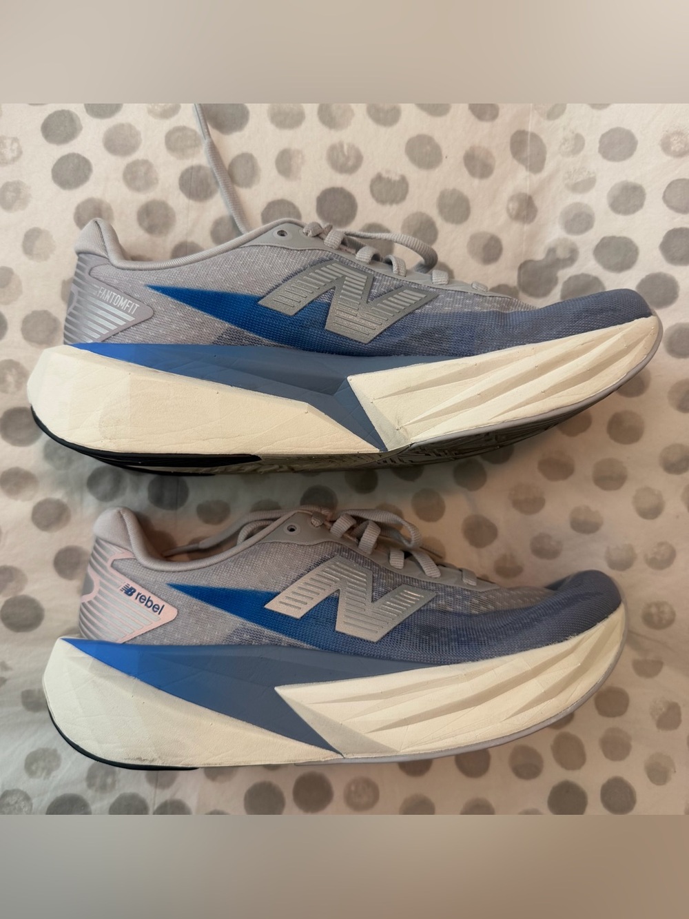 New Balance FuelCell Rebel v5 Women’s Running Shoe - NB Exclusive Grey/Blue - Picture 6 of 15